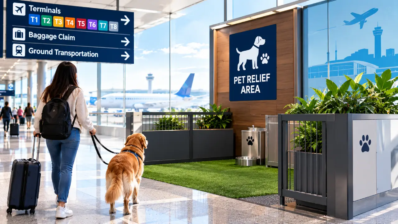 Where to Find JFK Pet Relief Areas in Each Terminal?