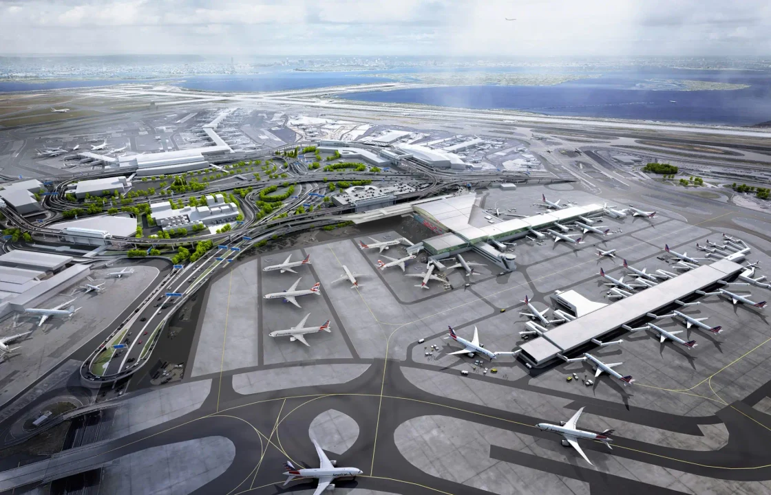 photos of JFK airport from Outside 